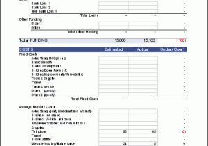 excel costing template free download