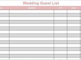 excel party guest list sample