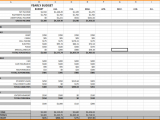 excel personal budget template