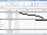 excel project management template with gantt schedule creation