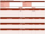 excel spreadsheet to track employee training sample