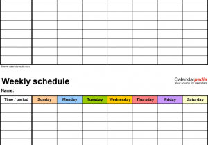 free work schedule marker sample 3