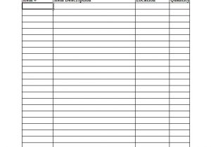 home inventory spreadsheet template for excel sample