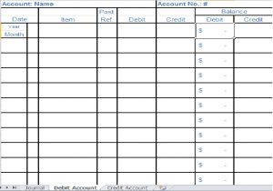 how to keep accounts in excel sample 1