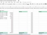 income and expenditure template for small business sample