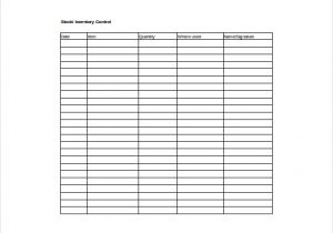 inventory control spreadsheet template free sample