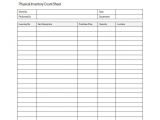 inventory control template with count sheet sample 1
