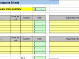 job costing spreadsheet template