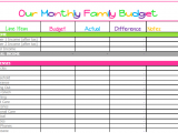 monthly budget spreadsheet template uk