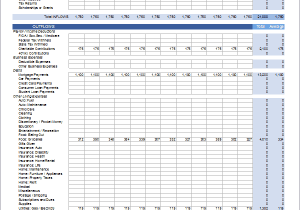 monthly budget worksheet sample