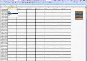 monthly timesheet format in excel sample