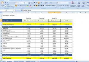 personal expenses template 1