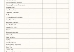 printable wedding budget checklist sample