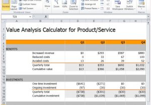 product cost analysis template excel sample