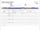 project tracking spreadsheet template excel