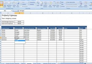 rent tracking spreadsheet sample