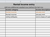 rental income and expense worksheet sample