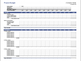 simple budget template excel sample