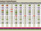 training spreadsheet template excel sample