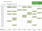 weekly schedule template excel sample 1