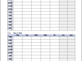 weekly schedule template pdf