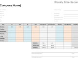 weekly timesheet template excel sample